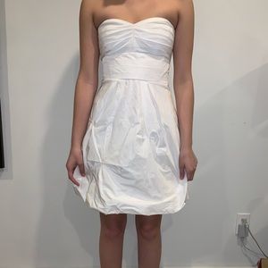 BCBG Maxazria white strapless dress- worn once!